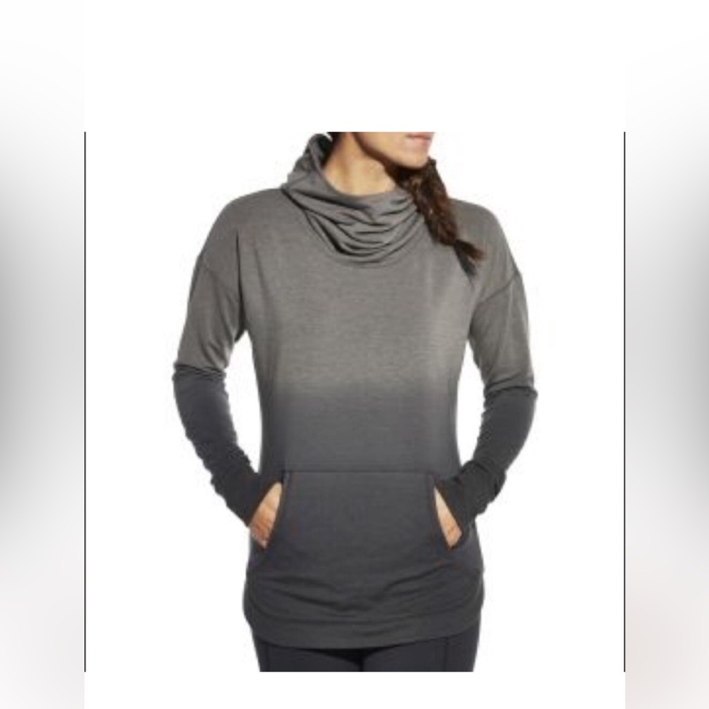 CALIA by Carrie Underwood Ombre Gray Cowl Neck Sweater size small
